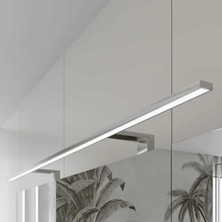 kalb Spectraline LED Badezimmerleuchte 120cm, IP44, 18W, Chrom, Warmweiß, 2221 Lumen – Bild 4