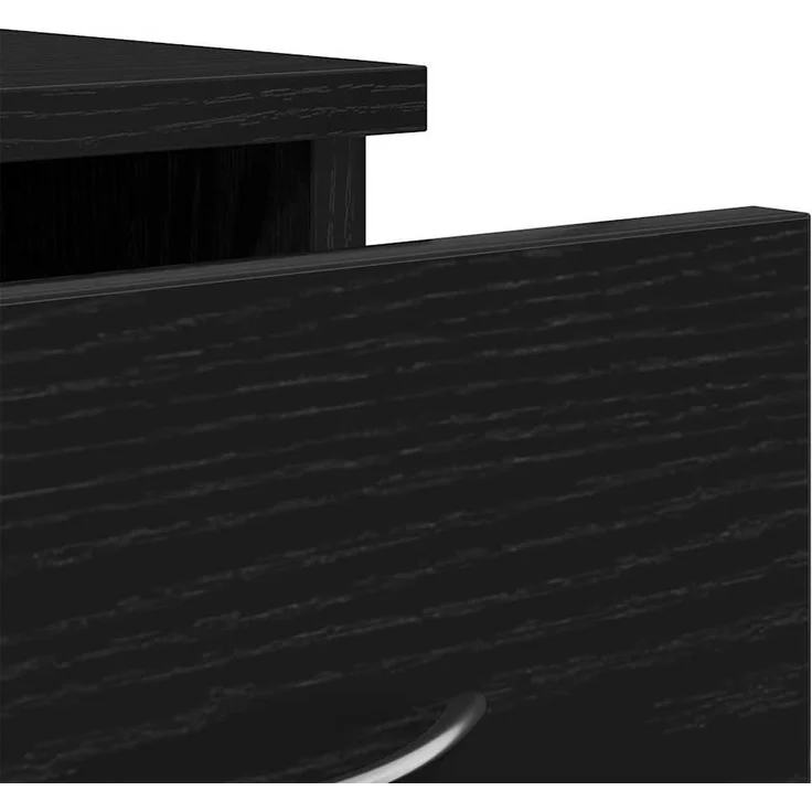 vidaXL Wandschrank Schwarz Eichen-Optik 88x26x18,5 cm Holzwerkstoff 861994 – Bild 8