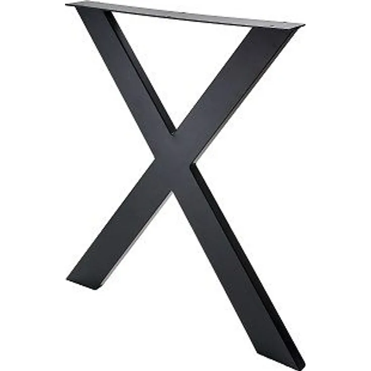 Hettich Tischgestell X 71 x 60 cm Stahl schwarz - 1 Stück