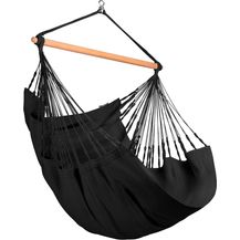 Bild für La Siesta Hängesessel HABANA Comfort onyx schwarz Lounger aus Bio-Baumwolle Hängematte Hängestuhl