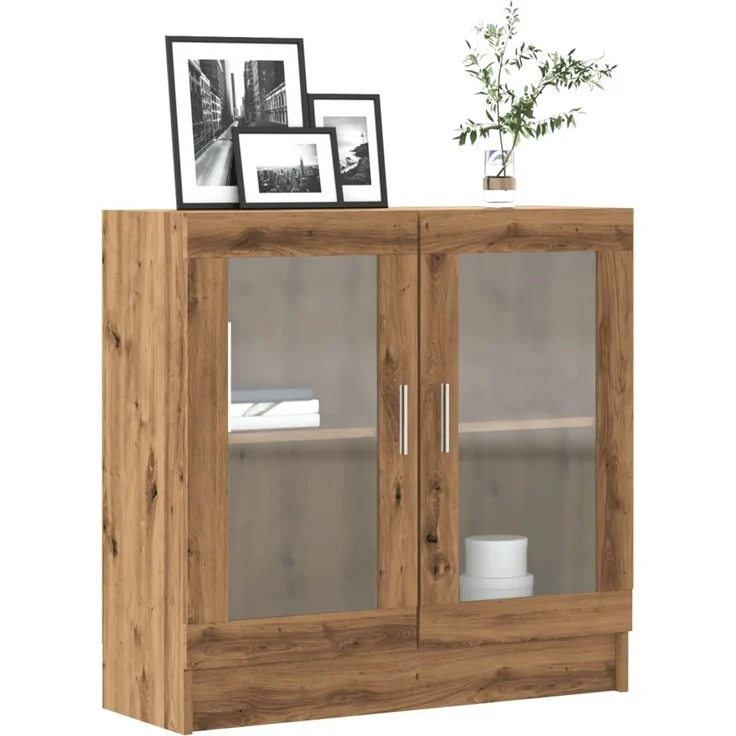vidaXL Bücherschrank Artisan-Eiche 82,5x30,5x80 cm Holzwerkstoff 856155 – Bild 1