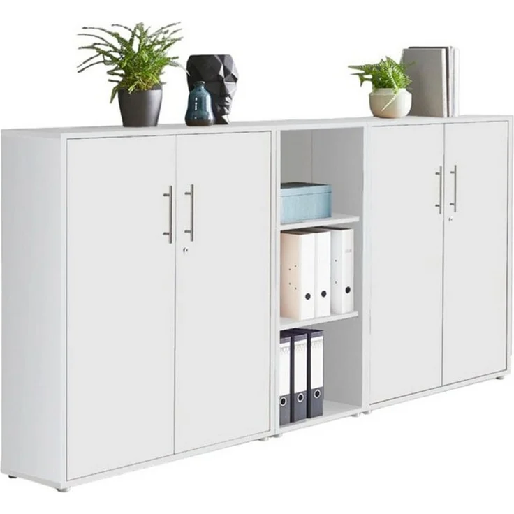 BMG Möbel Aktenschrank Office Edition 8 (Schrankwand Set, 3tlg) abschließbar, matt oder Hochglanz lackiert – Bild 1