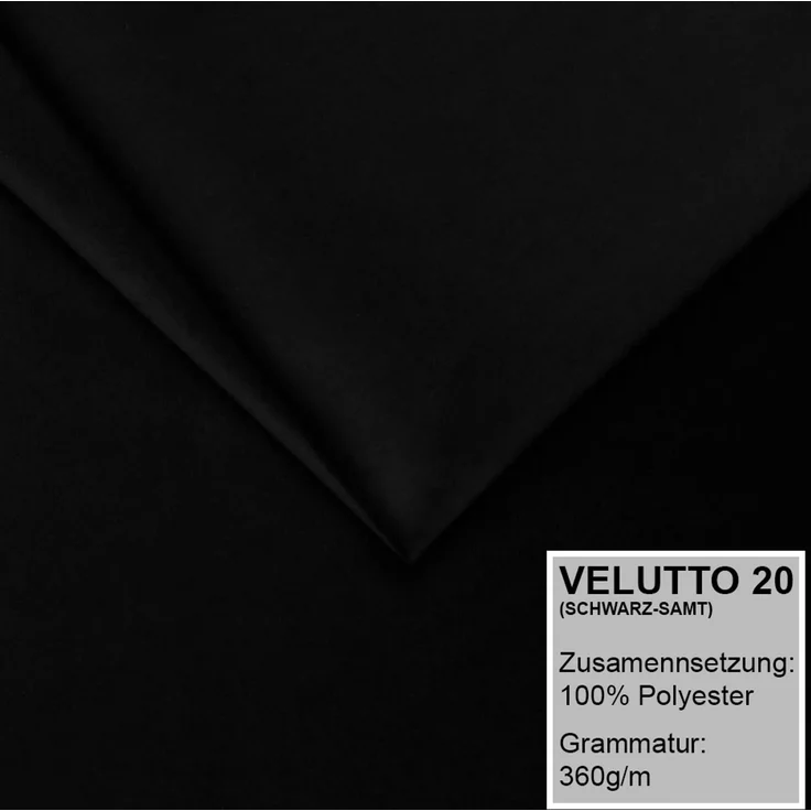 Polsterbett MONAKO 120x200 ohne Matratze mit Bettkasten und Lattenrost. Farbe: Schwarz 20 – Bild 4