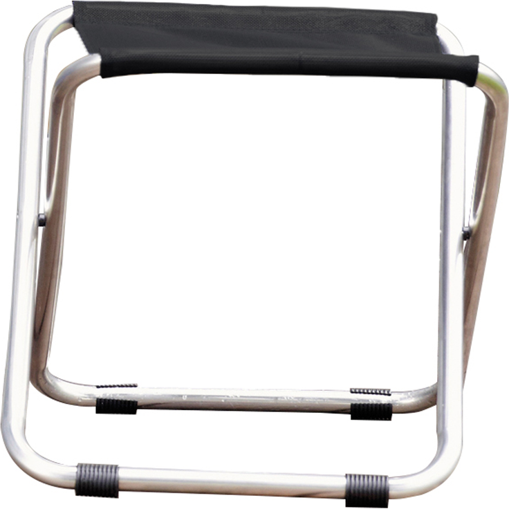 Hocker Chico aus Aluminium, Schwarz