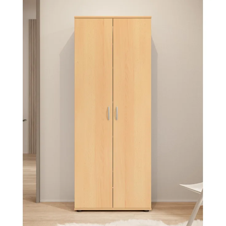 Schuhschrank >Nolana< in Buche - 70x176x34cm (BxHxT)