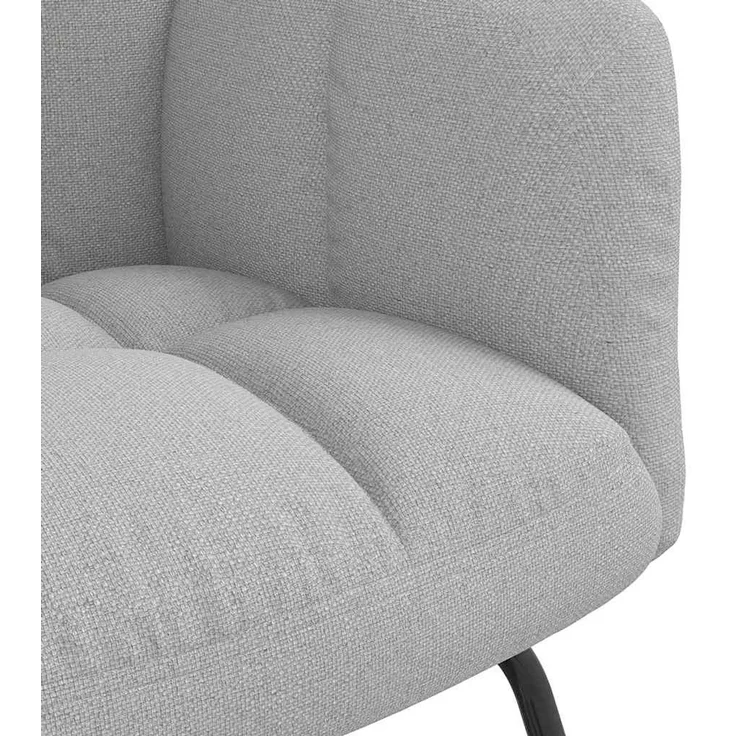 vidaXL Schaukelstuhl Wolkengrauer Stoff 4016788 – Bild 6
