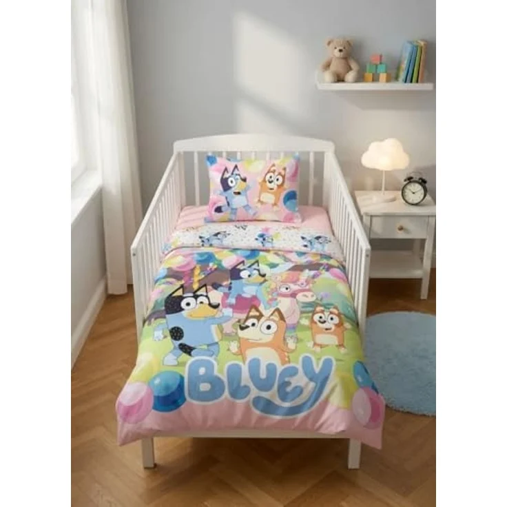 Bluey Einhorn Baby Bettwäsche Set 2 tlg. 100x135 cm 40x60cm Baumwolle – Bild 4