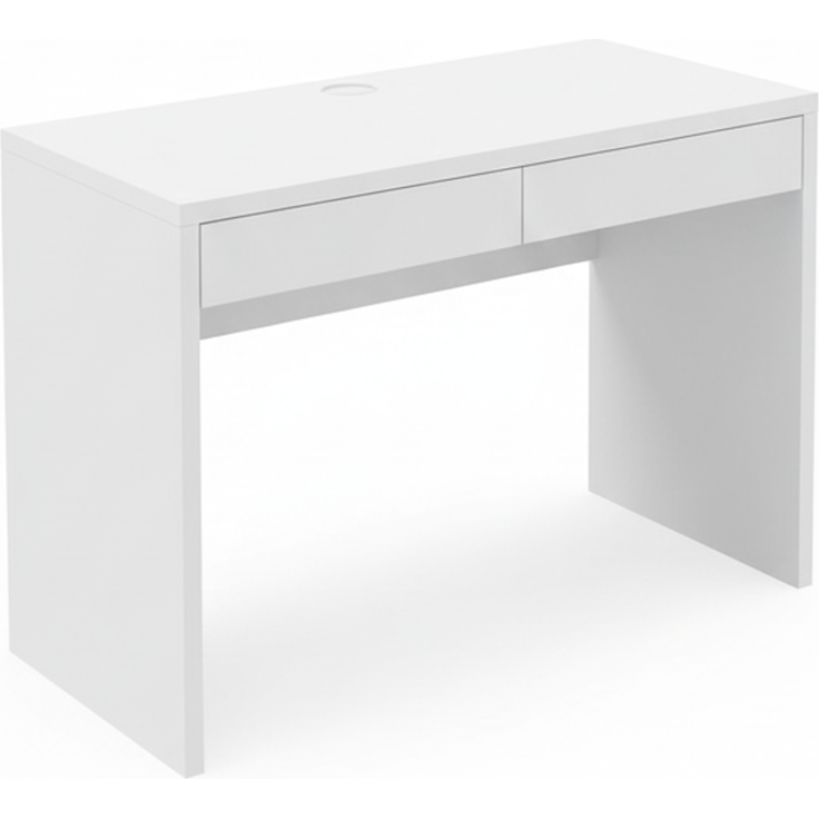 Shefa Computertisch Vikko Weiß - Moderner Schreibtisch 100x59 cm – Bild 4