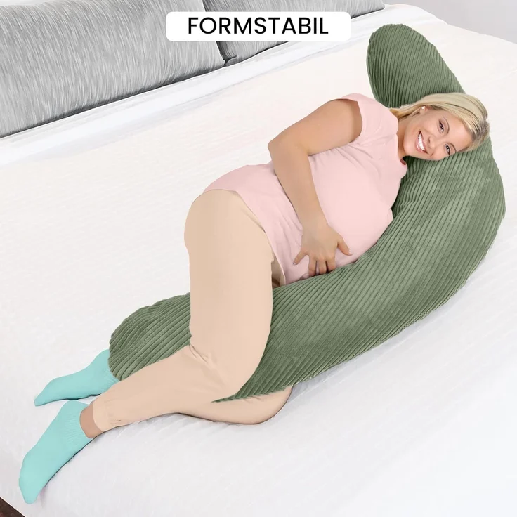 Amilian Stillkissenbezug 170 cm - Kissenbezug für Schwangerschaftskissen, Seitenschläferkissen, weicher und pflegeleichter Bezug - ideal als Ersatzbezug – Bild 9
