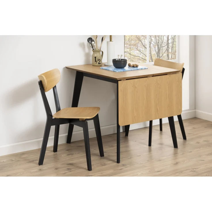 Esszimmerstuhl >Roxby< (2er-Set) in natürlich, Holz - 45x79,5x55cm (BxHxT) – Bild 2