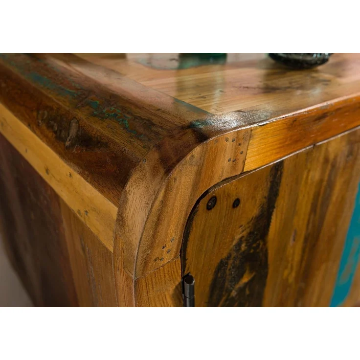 TV-Board Altholz 145x45x62 mehrfarbig lackiert SIXTIES #102 – Bild 4