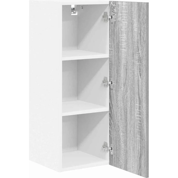 vidaXL Hängeschrank 2 stk. Grau Sonoma und Weiß 30 x 31 x 80 cm 884253 – Bild 5
