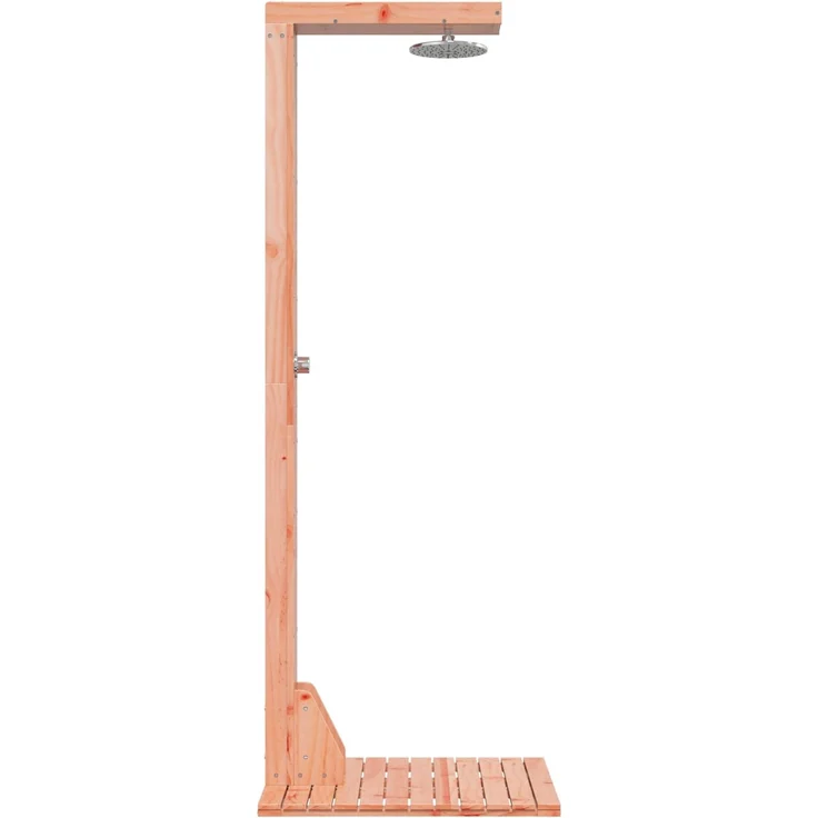 vidaXL Gartendusche 210 cm Massives Douglasholz und Edelstahl Natur 886358 – Bild 5