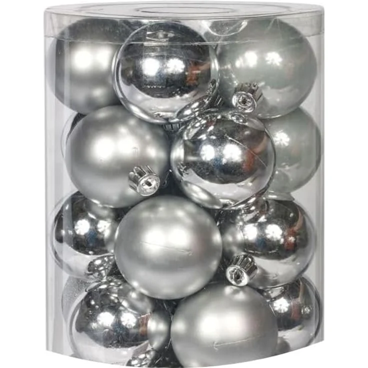 TrendLine Christbaumkugeln 16 Stk Ø 4 cm Weihnachtskugeln Weihnachtsbaumkugeln – Bild 1
