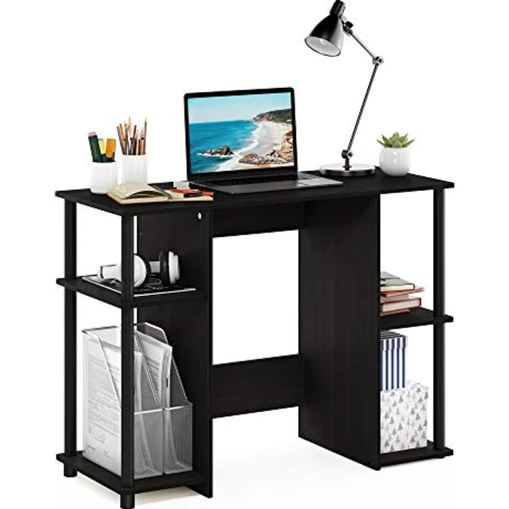 Furinno JAYA Kompakter Computer-Schreibtisch, holz, Espresso, 39.5 x 39.5 x 72.59 cm – Bild 2