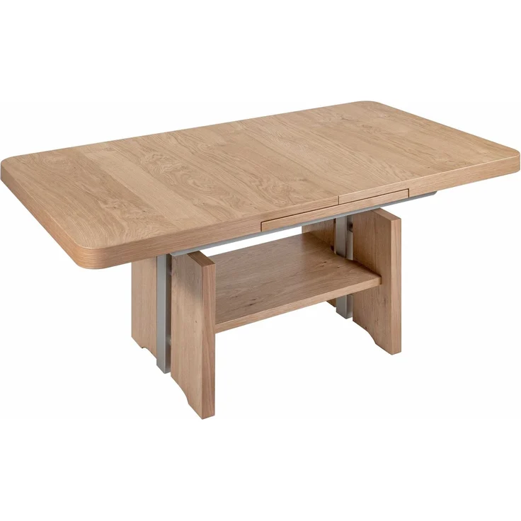 Couchtisch höhenverstellbar und ausziehbar Clover 120x56x70 Wildeiche – Bild 1