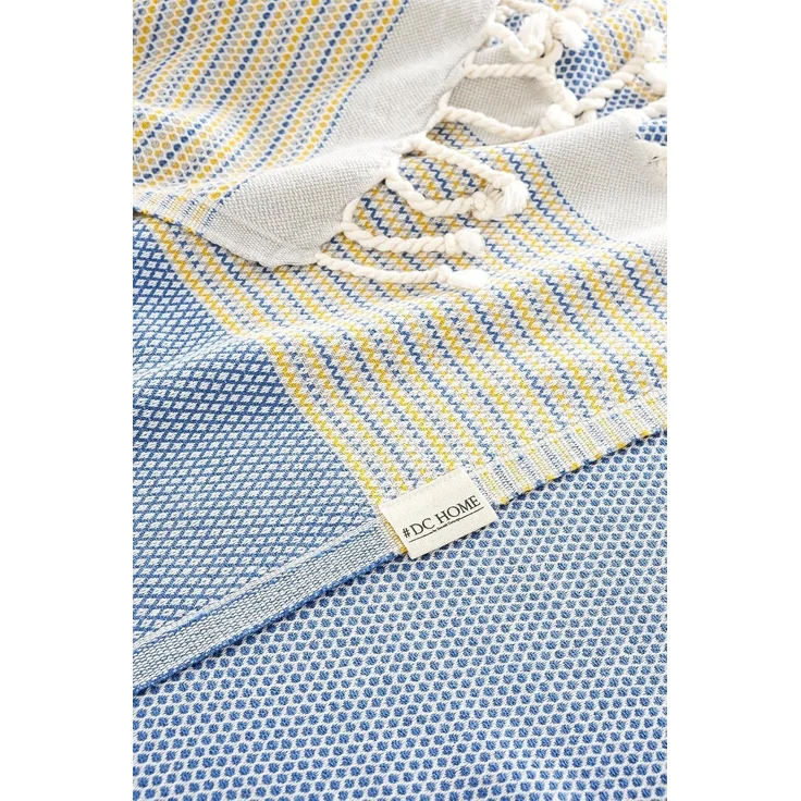 Mijolnir 'Agora - Blue' Fouta (Strandtuch), Blau, 90 x 180 cm – Bild 1