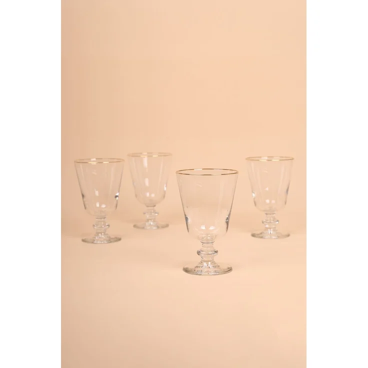 Hermia Concept 'Pure 280' Weingläser-Set (4-teilig), Gold / Transparent, 8,6 x 8,6 x 13,7 cm, 280 ml – Bild 5