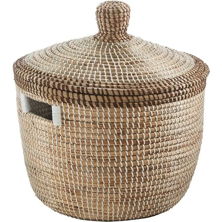 Kobolo Aufbewahrungskorb Schlangenkorb Korb TAIPAN aus Seegras inkl. Deckel (Stück, 1 St, Stück), Korb mit Deckel – Bild 4