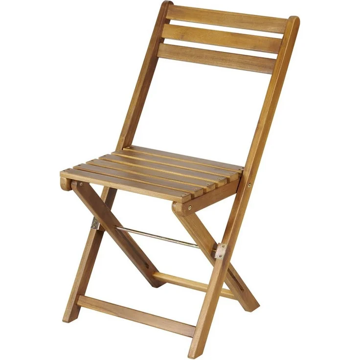 riess-ambiente Gartenstuhl BALI natur honey – Massivholz, klappbar, wetterfest, Outdoor (Einzelartikel, 1 St), klappbarer Balkonstuhl aus Massivholz – ideal für Garten & Terrasse – Bild 1