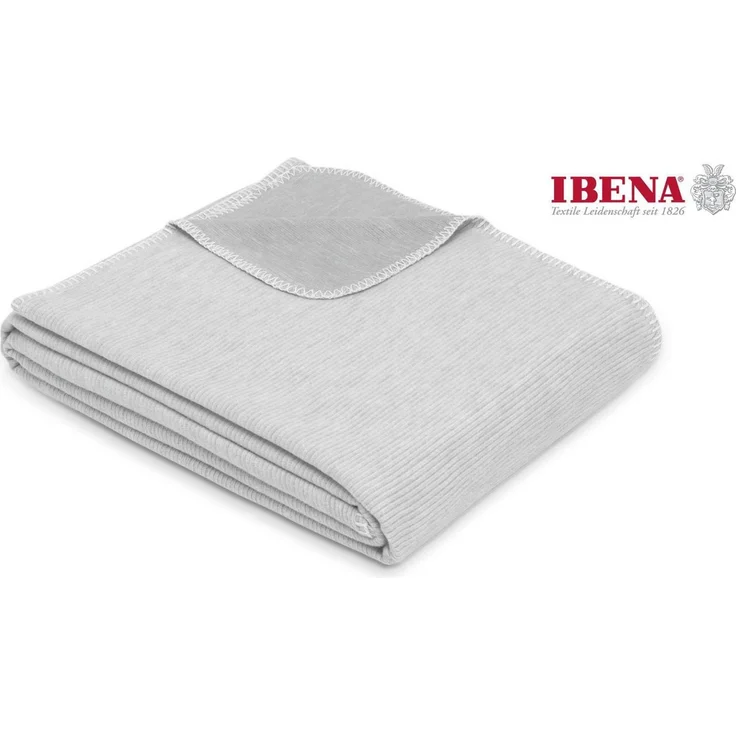 Wohndecke Wohndecke Lausanne, IBENA, in schlichtem Melange-Look – Bild 1