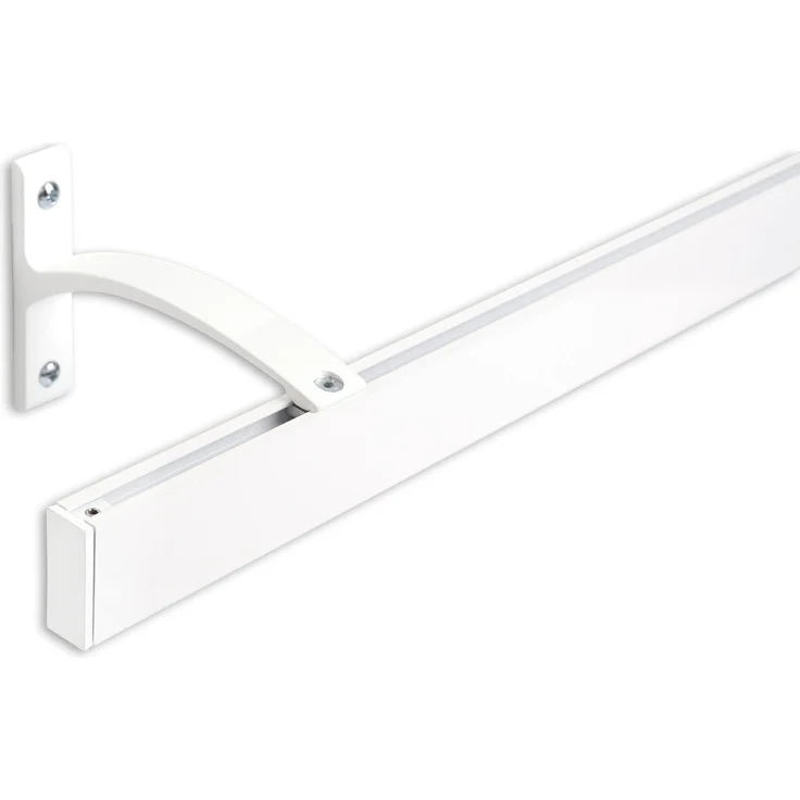 Deco-Raum® Gardinenschiene Innenlauf Curve | Länge: 370cm | Material: Aluminium | Farbe: Weiß – Bild 4