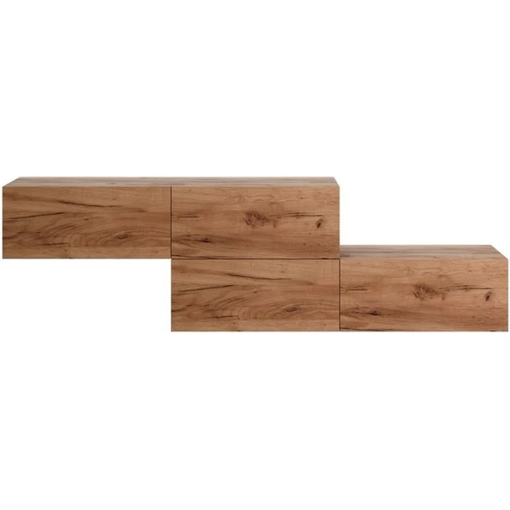 Planetmöbel Garderoben-Set Hängeschrank WEST 140 cm, (Garderobenschrank, Wandgarderobe hängend oder stehend), in verschiedenen Farben – Bild 4