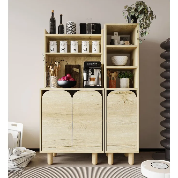 Skye Decor 'Parma 3 - Sapphire Oak' Mehrzweckschrank, Saphir-Eiche, 105 x 155 x 40 cm