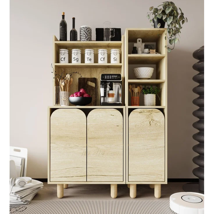 Skye Decor 'Parma 3 - Sapphire Oak' Mehrzweckschrank, Saphir-Eiche, 105 x 155 x 40 cm – Bild 1