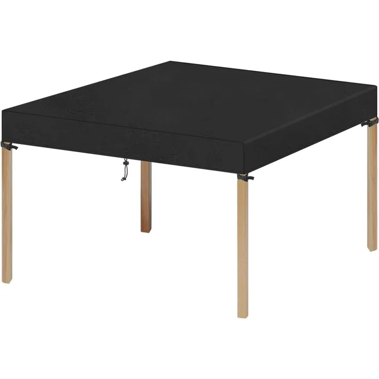 VANSHEIM Abdeckhaube Tischplatte Abdeckung Gartenmöbel Quadratisch Tischabdeckung Gartenmöbel Wasserdicht Tisch Hülle Schwerlast Oxford Polyester Terrassenmöbel Abdeckung 70 x 70 x 15 cm