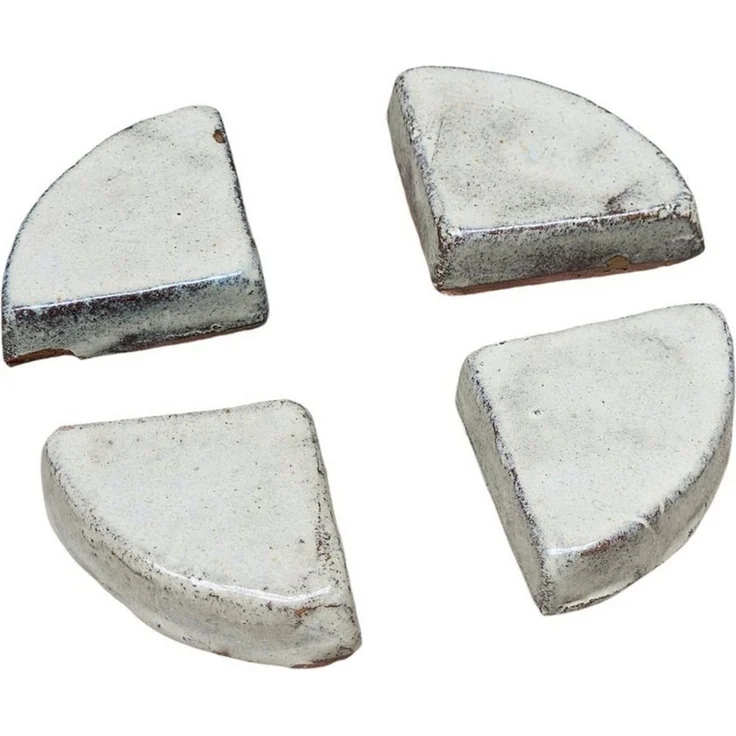 Teramico Blumentopfuntersetzer 4 Untersetzer für Blumentopf, Grau-Weiß, 9 x 9 x 2 cm, Hochwerti, Zubehör für Alle Holzkisten 50 x 40 x 30 cm, 100% Frostfest – Bild 5