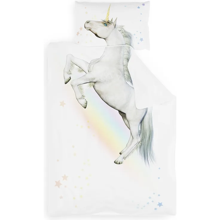 Soft Wonder Kids-Edition Bettwäsche 135x200 cm 50x75 cm atmungsaktiv Mikrofaser Unicorn