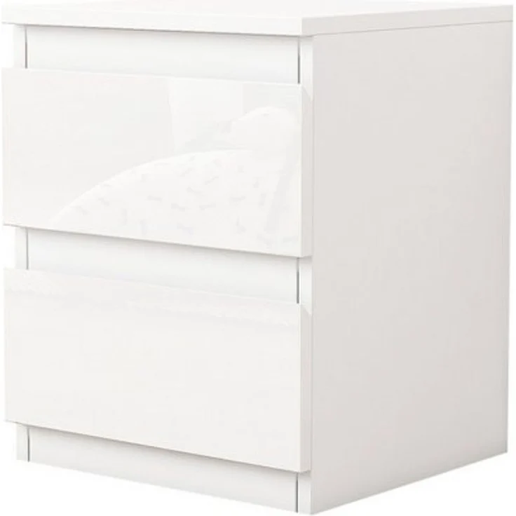 HTI-Living Nachtkommode Nachtschrank Kenji Hochglanz (Stück, 1 Nachtschrank), Nachtkommode 2 Schubladen – Bild 4