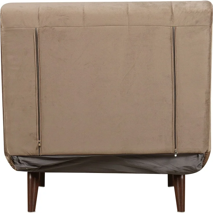 Bronx71 Schlafsessel Hanna Samt taupe – Bild 6