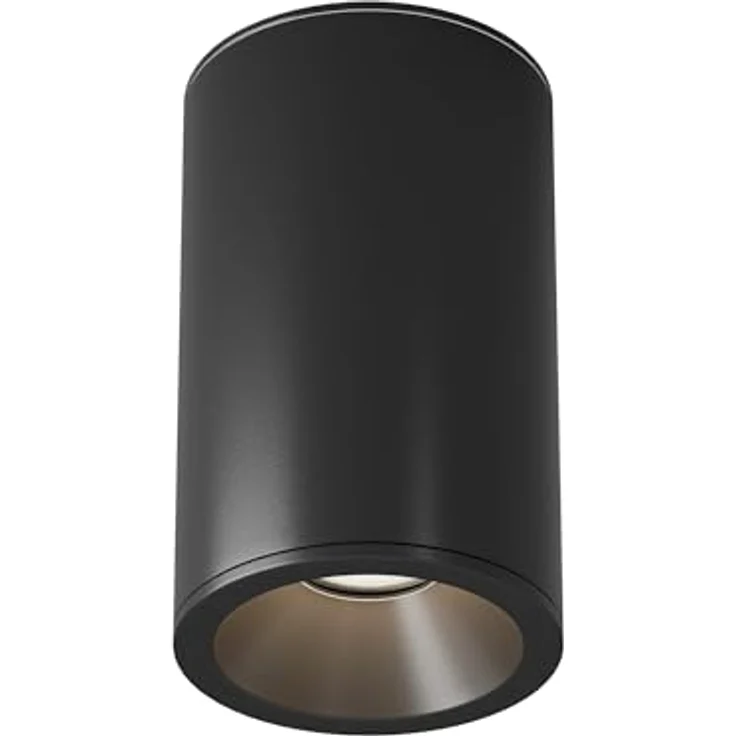 Maytoni ZOOM Deckenspot schwarz, LED Deckenstrahler 230V, IP54 spritzwassergeschützt für Badezimmer & Küche, zylindrisches Design für gezielte Lichtakzente – Bild 1