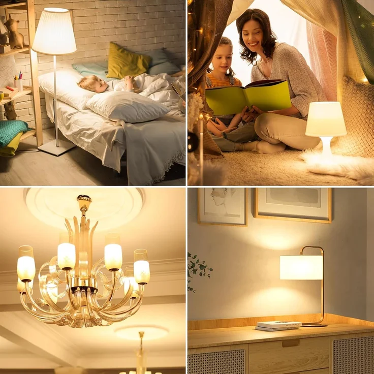 Lepro E14 LED Lampe, 4.9W 470 Lumen Glühbirne, entspricht 40W Glühlampe, 2700 Kelvin Warmweiß e14 led strahler, Reflektorlampe R50 120° Abstrahlwinkel Energiesparlampe, 5 Stück – Bild 3