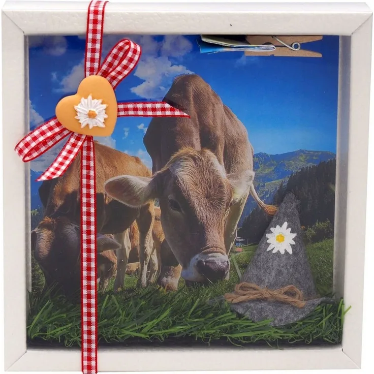 ZauberDeko Geschenkbox Geldgeschenk Verpackung Alpen Alm Urlaub Reise Berge Almhütte Wandern