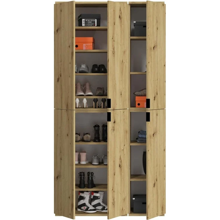 Garderobenschrank Line-Up in Eiche 91 x 193 cm – Bild 9