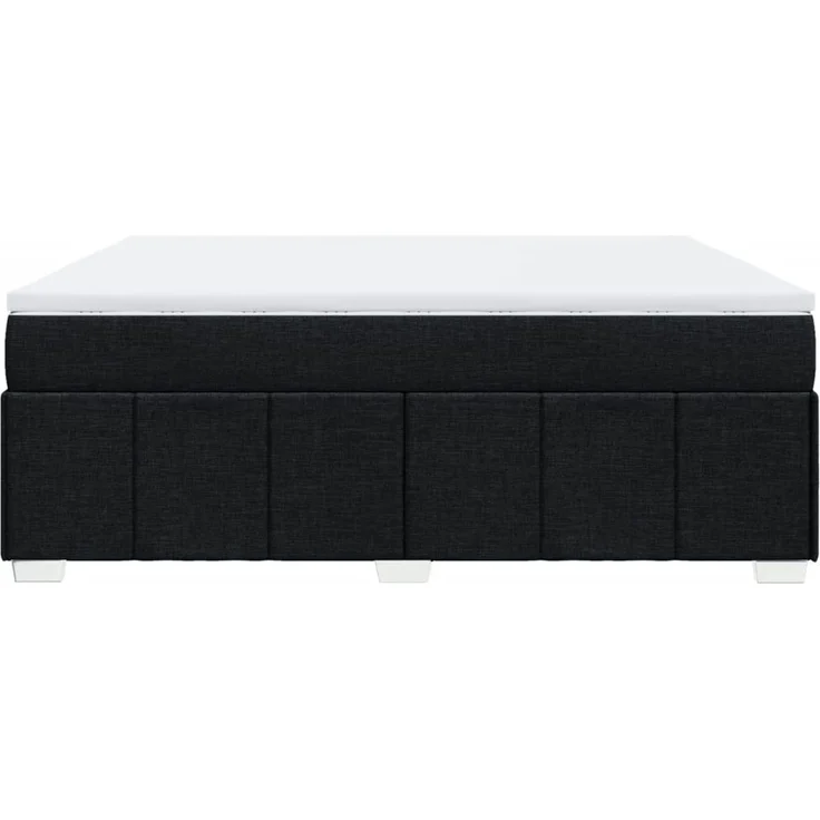 vidaXL Boxspringbett mit Matratze Schwarz 180x200 cm Stoff 3285493 – Bild 8