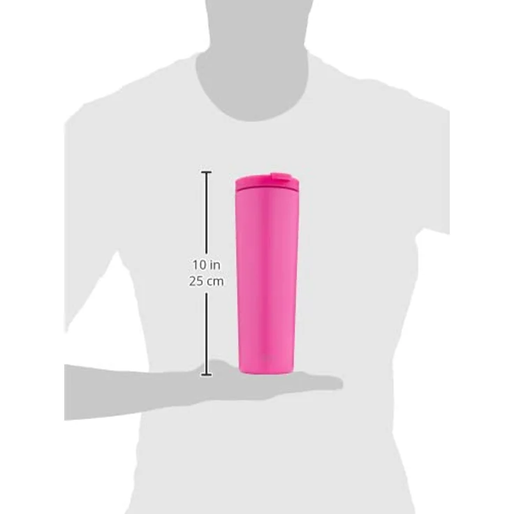Simple Modern Thermobecher mit Strohhalm und Deckel | Trinkbecher mit Henkel Wiederverwendbare Edelstahl | Geschenke für Frauen und Männer | Classic | 830ml | Raspberry Vibes – Bild 3