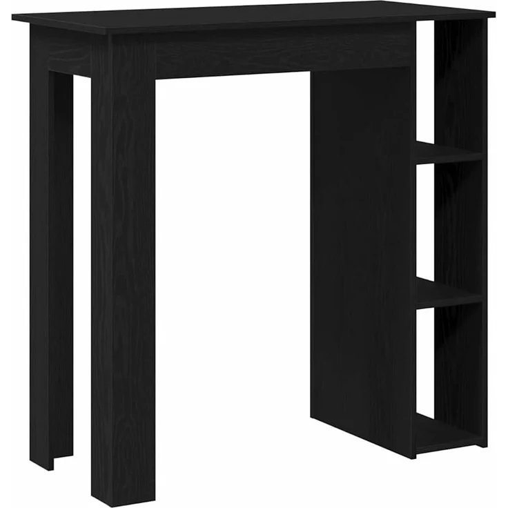 vidaXL Bartisch Schwarz Eichen-Optik 102 x 50 x 103,5 cm Holzwerkstoff 862706 – Bild 3
