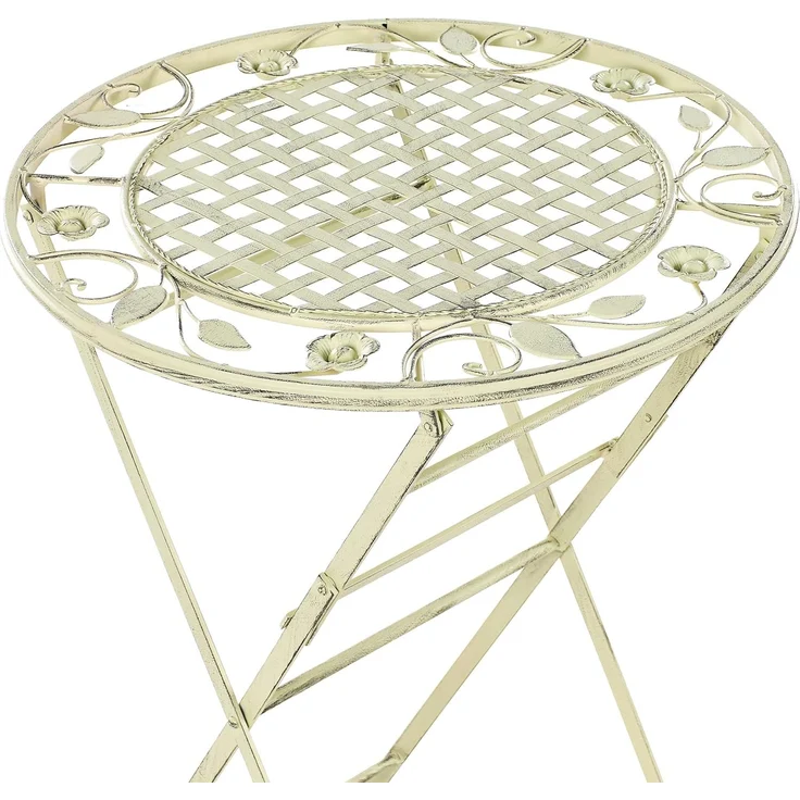 Beliani 'BIVIO' Garten Bartisch, Metall Hellgrün – Bild 6