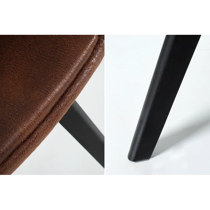 riess-ambiente Polsterstuhl NORDIC STAR antik braun / schwarz (Einzelartikel, 1 St), Esszimmer · Microfaser · Massivholz · mit Armlehne · Küche · Design – Bild 3