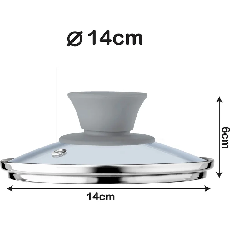 KADAX Deckel Hitzebeständiges Glas für einen 14cm Topf – Bild 3