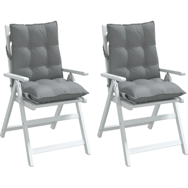 vidaXL Niedriglehner-Auflagen 2 Stk. Grau Oxford-Gewebe 377674 – Bild 4