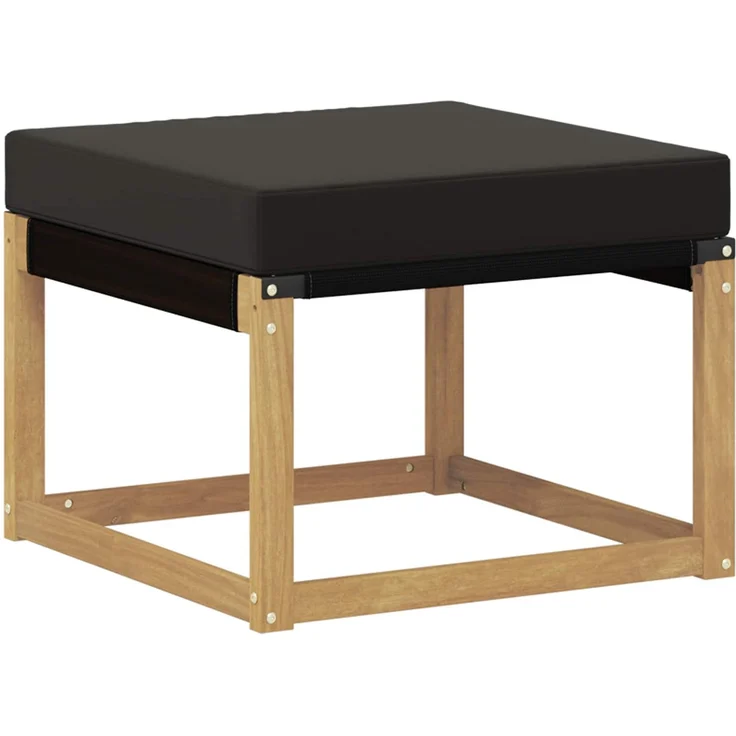 vidaXL Outdoor-Sofagarnitur mit Kissen 7 pcs Weiß und Schwarz 3389686 – Bild 8