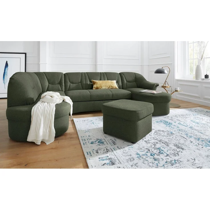 DOMO collection Polsterhocker SARAFINA 61x61 cm, hochwertig und komfortabel – Bild 3