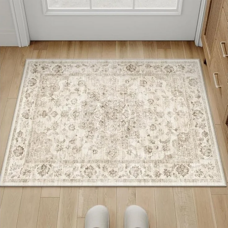 PURECOZY Teppich Wohnzimmerteppich, rutschfester Teppich, Vintage Stil, rechteckig, Höhe: 6.1 mm, geeignet für verschiedene Innenräume, 120x180 cm – Bild 3