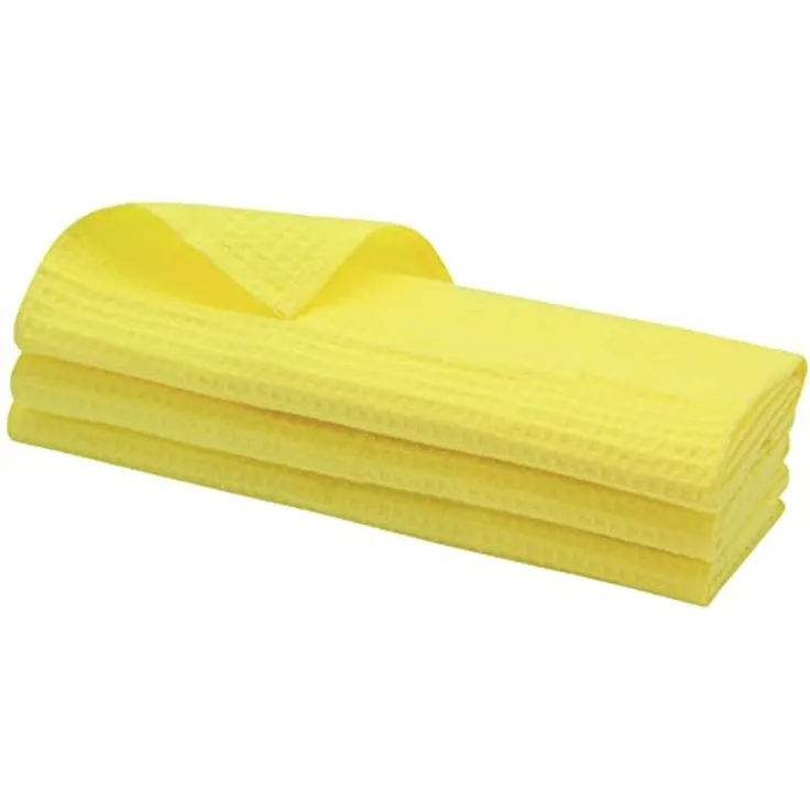 Engelland Geschirrtuch Poliertuch, (Vorteils-Set, 3-tlg, Waffel-Pique), 100 % Baumwolle, integrierte Aufhängeschlaufe, 70 x 50 cm