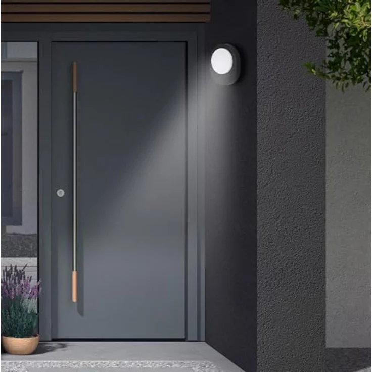 TELEFUNKEN LED Außenwandleuchte, 8 Watt, 800 Lumen, 4.000 Kelvin, IP44, Schwarz, 244x200x60mm (LxBxH) – Bild 2